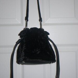 INC- Women’s Faux fur, bucket drawstring handbag